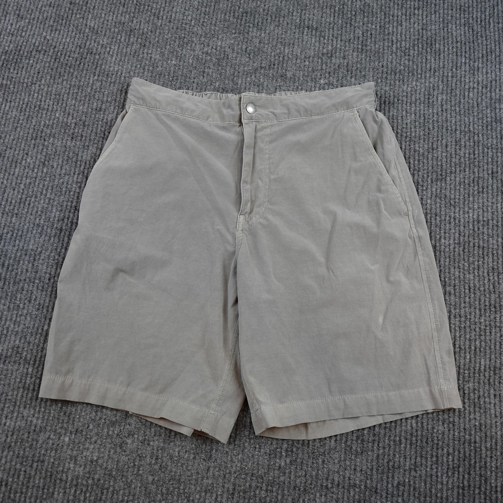 Buck Mason Deck Shorts Mens 31 Gray Elastic Waist Drawstring Chino Casual BM1486